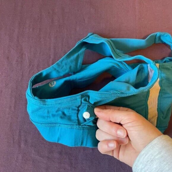 Lululemon Fast Lane Bra in Indian Ocean - size 4 - Racerback Blue Sports Bra - Picture 5 of 5
